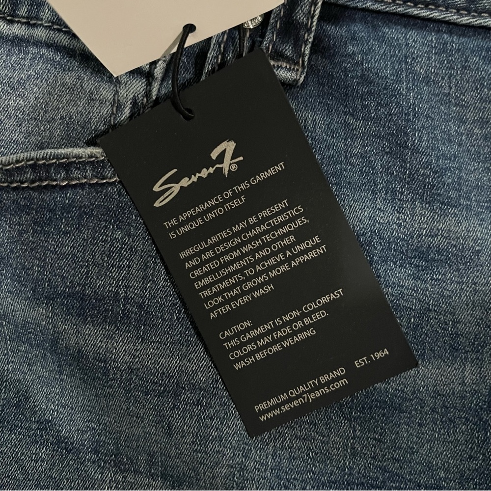 Seven7 High Rise Skinny Ankle Limited Edition Jeans Size 24W NWT - Picture 15 of 15